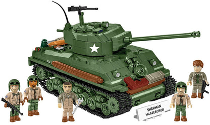 Sherman M4A3E8 (76)W brick tank model- COBI 3118 - 865 bricks