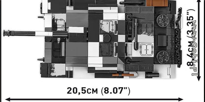 StuG III Ausf.F Flammpanzer brick tank model - COBI 2286 - 548 bricks