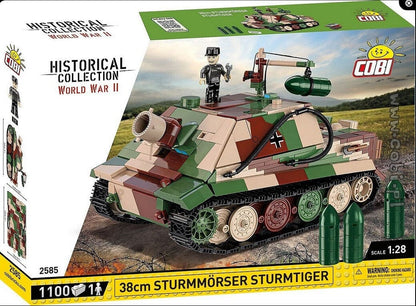 Sturmmorser Tiger "Sturmtiger" brick tank model - COBI-2585 - 1100 bricks