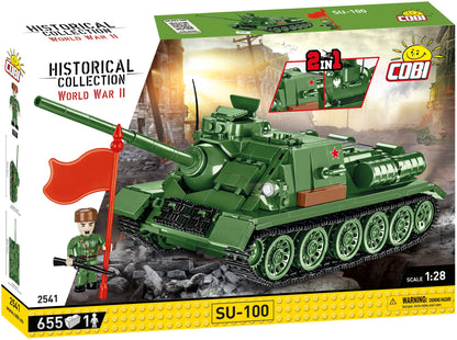 SU-100 brick tank set - COBI 2541 - 655 bricks