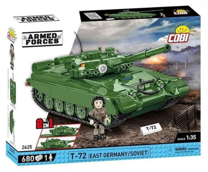 T-72 M1 DDR & RU brick tank model  - COBI 2625 - 678 bricks