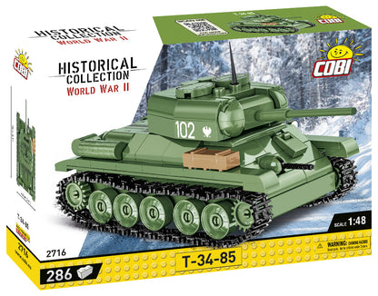 T34-85 brick tank model - COBI 2716 - 286 bricks