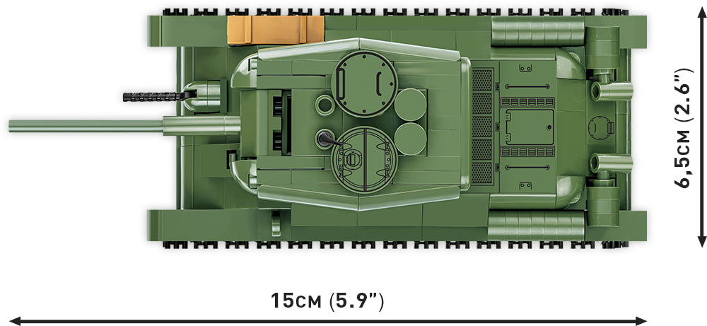 T34-85 brick tank model - COBI 2716 - 286 bricks