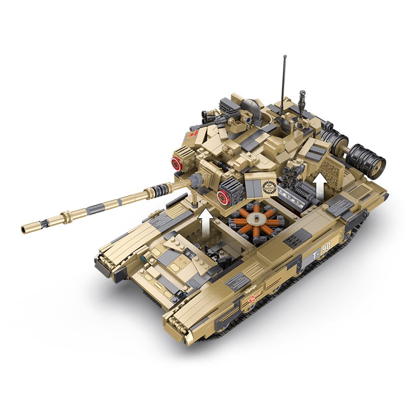 T90 Battle Tank RC brick model kit - CADA C61003W - 1722 bricks