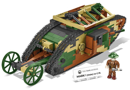 Tank Mark I (Male) no. c19 brick model - COBI 2993 - WWI 878 bricks