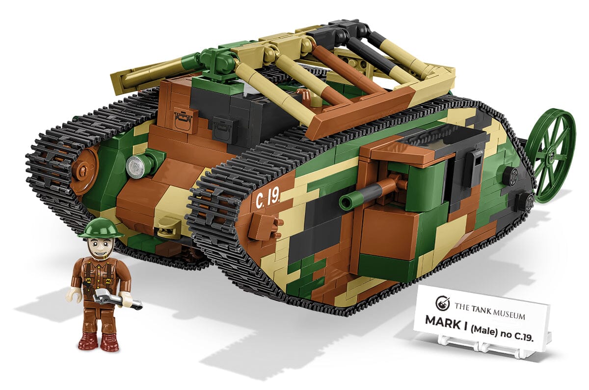 Tank Mark I (Male) no. c19 brick model - COBI 2993 - WWI 878 bricks