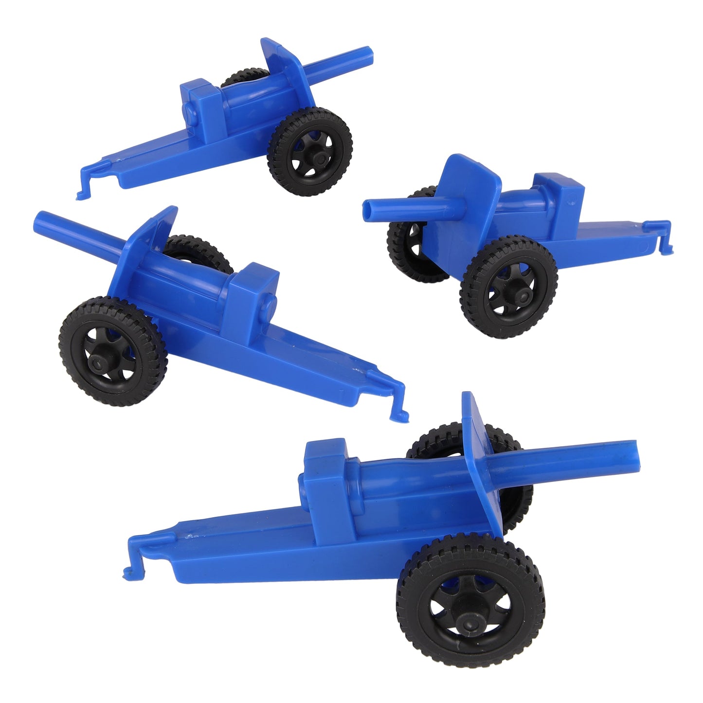 TimMee M3 ARTILLERY - Blue 4pc Plastic Army Men Cannon Playset - Made in USA