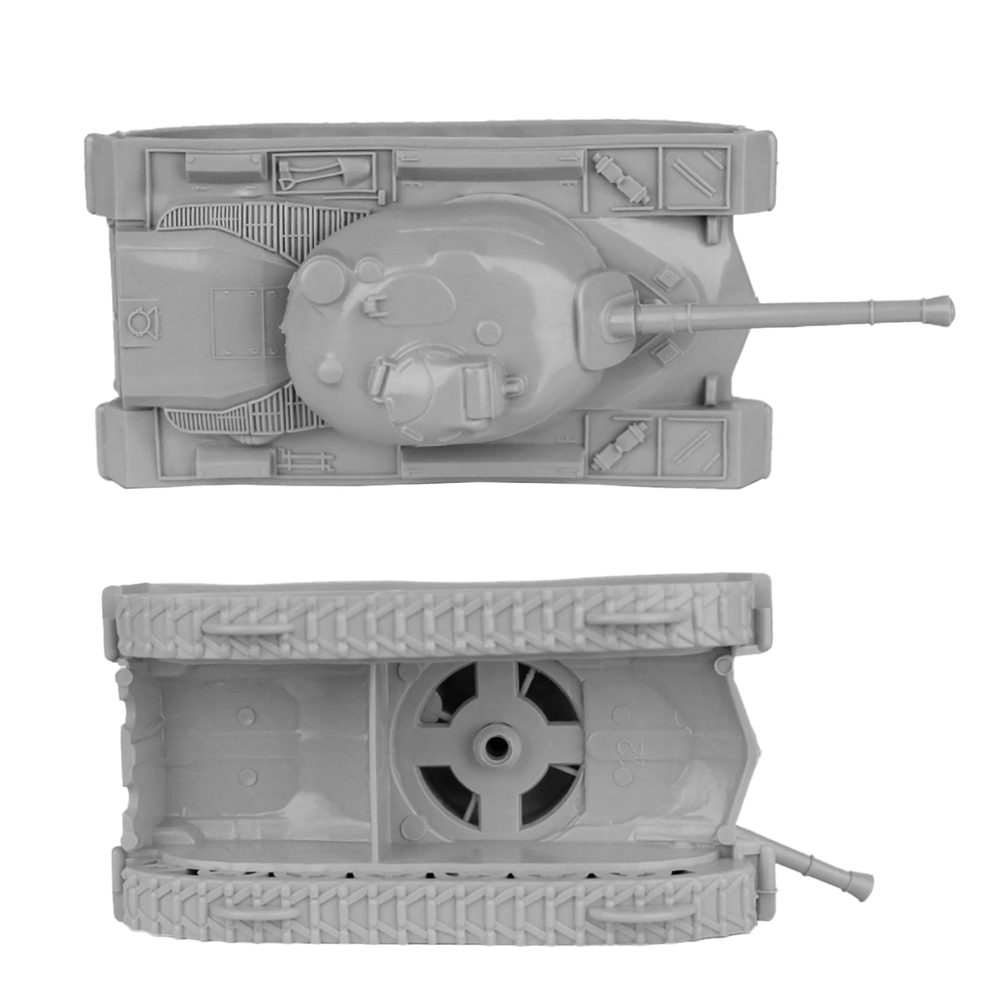 TimMee Toy Tanks for Plastic Army Men - Gray WW2 3pc - Made in USA