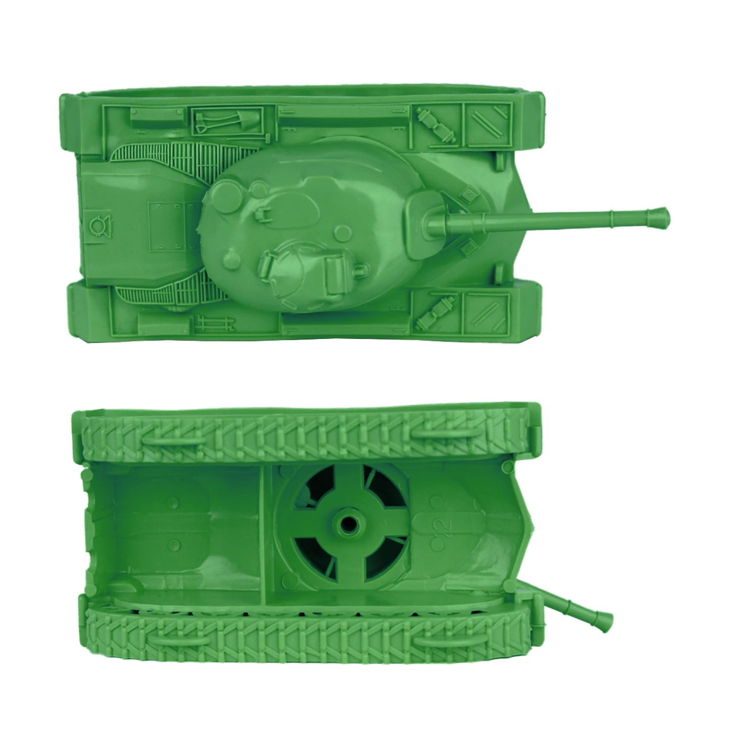 TimMee Toy Tanks for Plastic Army Men - Green WW2 3pc - Made in USA