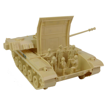 Tim Mee Toy Walker Bulldog TANK Playset- Tan 13pc - Made in USA