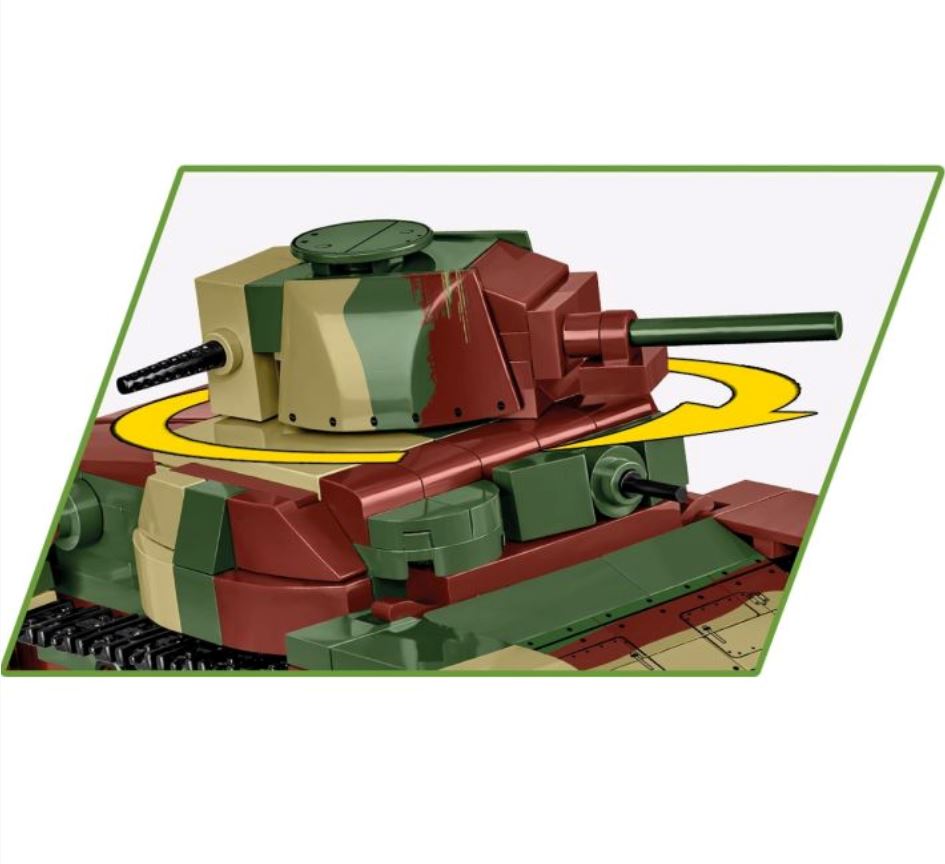 Type 95 Ha-Go tank brick model - COBI 3115 - 380 bricks