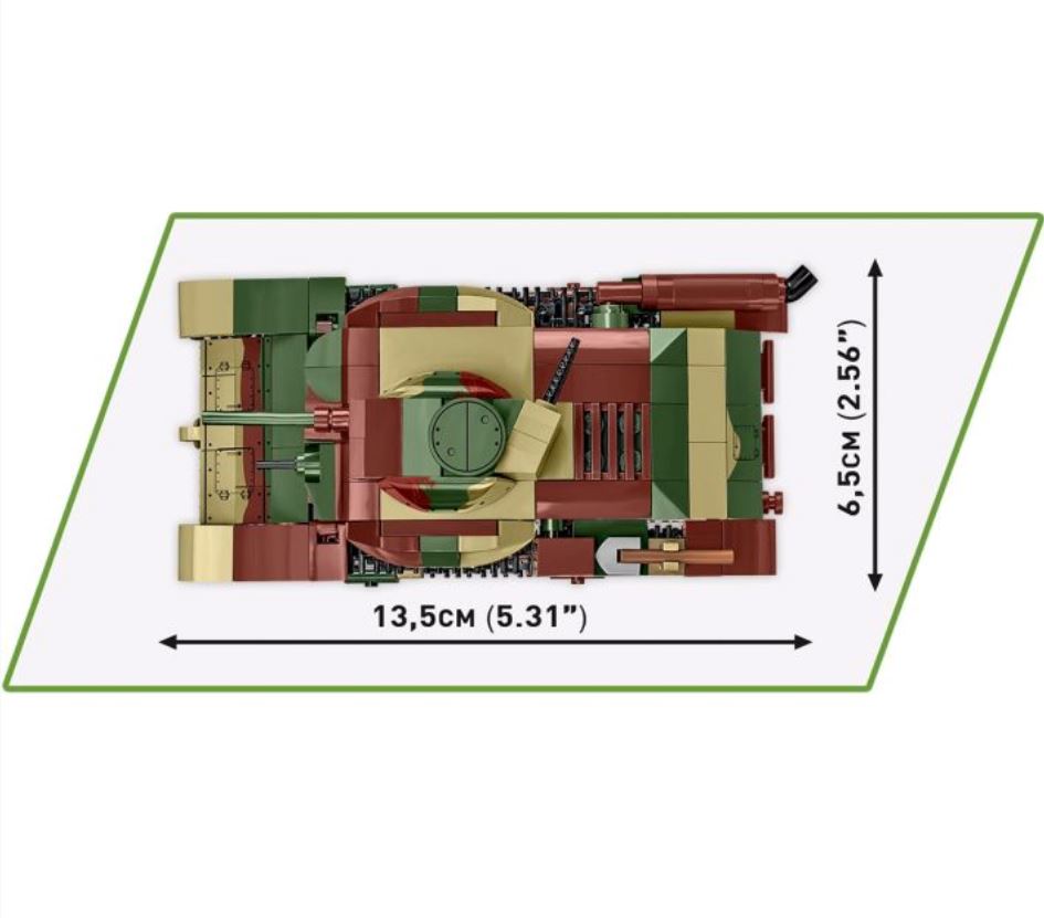 Type 95 Ha-Go tank brick model - COBI 3115 - 380 bricks