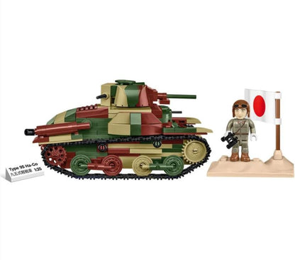 Type 95 Ha-Go tank brick model - COBI 3115 - 380 bricks