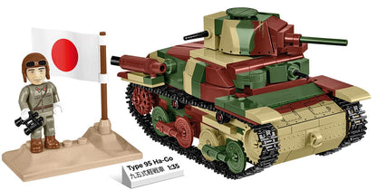 Type 95 Ha-Go tank brick model - COBI 3115 - 380 bricks