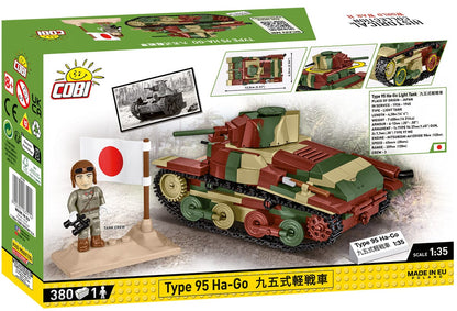 Type 95 Ha-Go tank brick model - COBI 3115 - 380 bricks