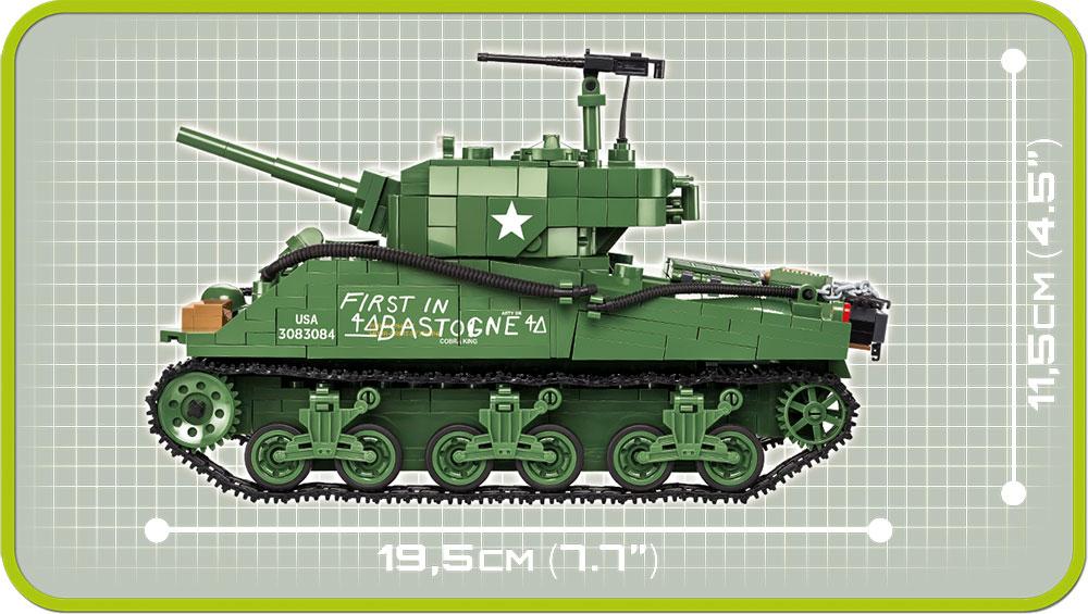 WWII Sherman M4A3E2 'Jumbo' - COBI 2550 - 720 Bricks