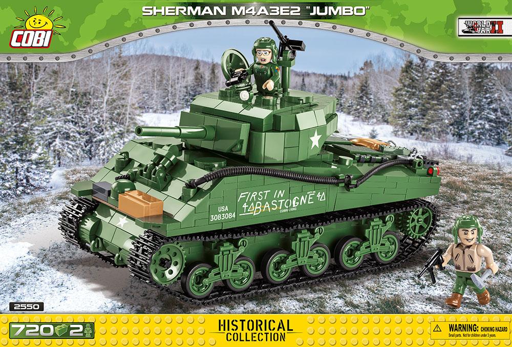 WWII Sherman M4A3E2 'Jumbo' - COBI 2550 - 720 Bricks