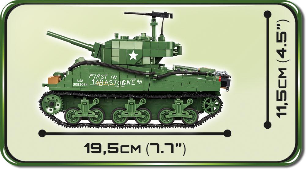 WWII Sherman M4A3E2 'Jumbo' - COBI 2550 - 720 Bricks